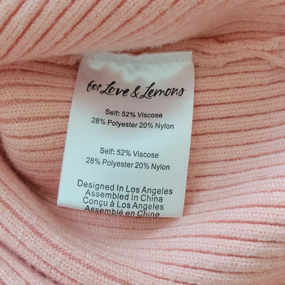 For Love And Lemons Pink Cardigan Sweater - Picture 8 of 9